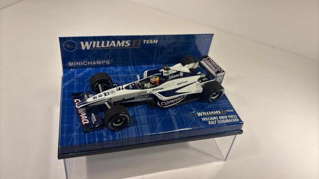 F1 bmw fw22 ralf Schumacher minichamps 1.43, Auto, Ophalen of Verzenden, MiniChamps, A