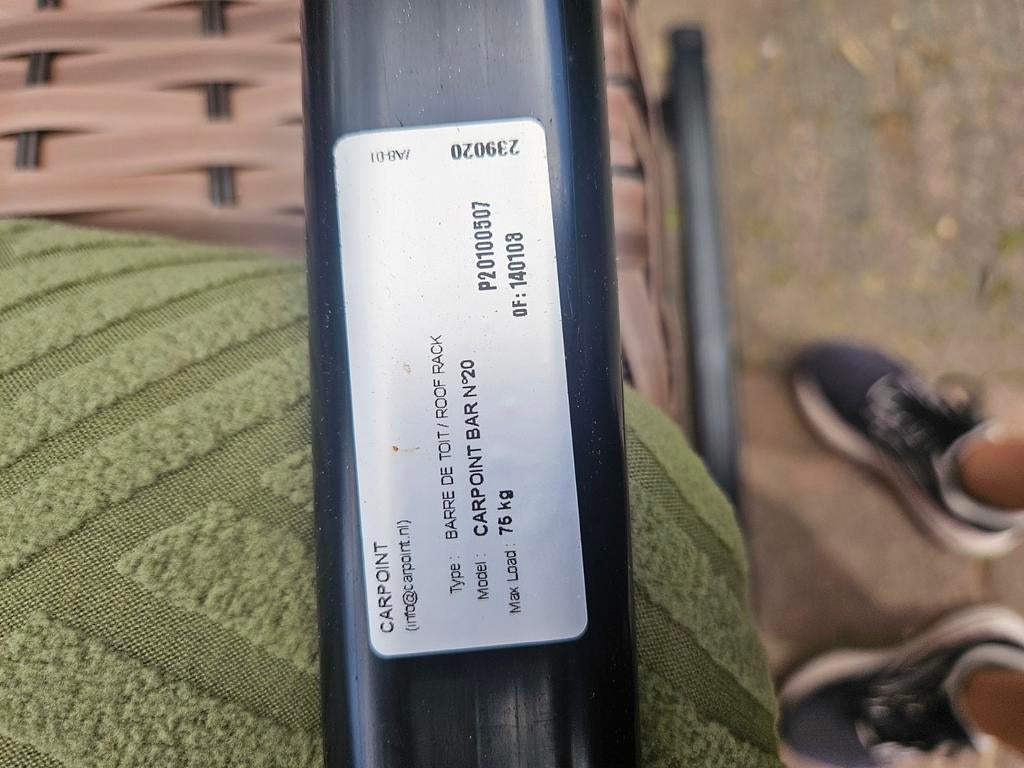CARPOINT dakdragers - Model CARPOINT BAR N20, Ophalen, Gebruikt
