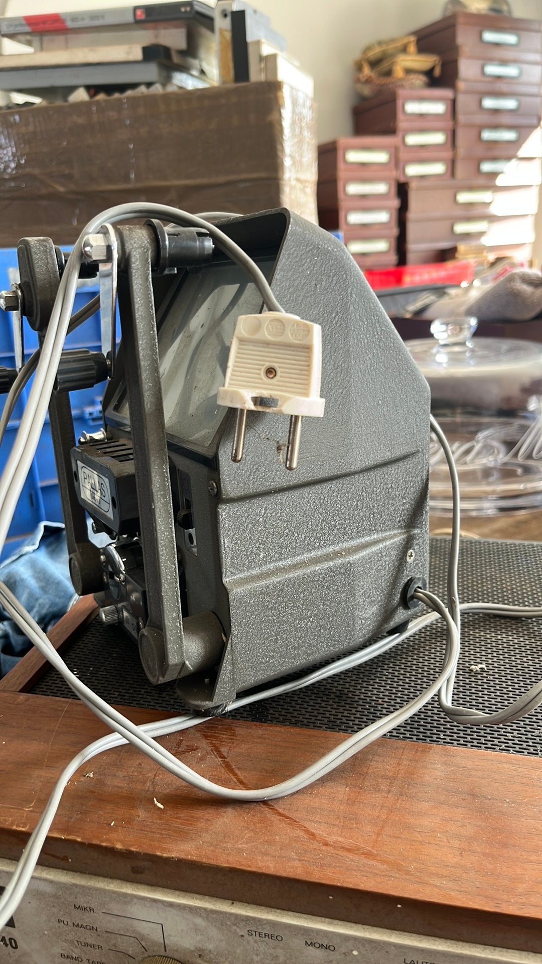 vintage Pallas AV-50 Super 8 film editor en viewer,, Ophalen of Verzenden, 1960 tot 1980, Projector