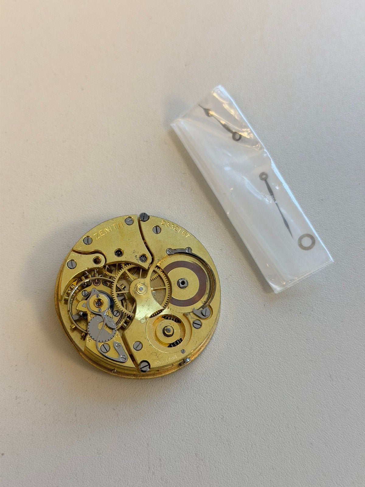 Antiek Zenith zakhorloge horloge uurwerk 2332167 + wijzers, Antiek en Kunst, Ophalen of Verzenden