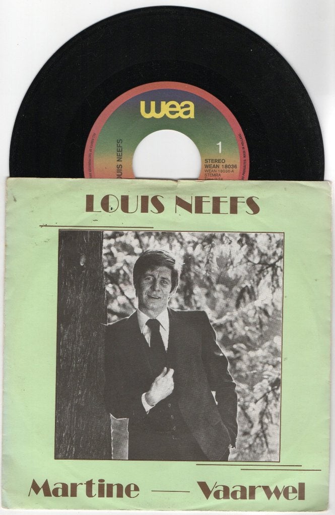 Louis Neefs – Martine, Ophalen of Verzenden, Zo goed als nieuw, 7 inch, Levenslied of Smartlap