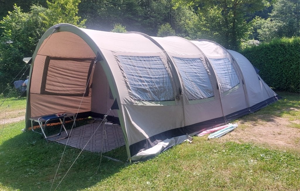 Vrijbuiter Outdoor Tannon 320 tunneltent (KATOEN), Ophalen, Gebruikt, Tot en met 4