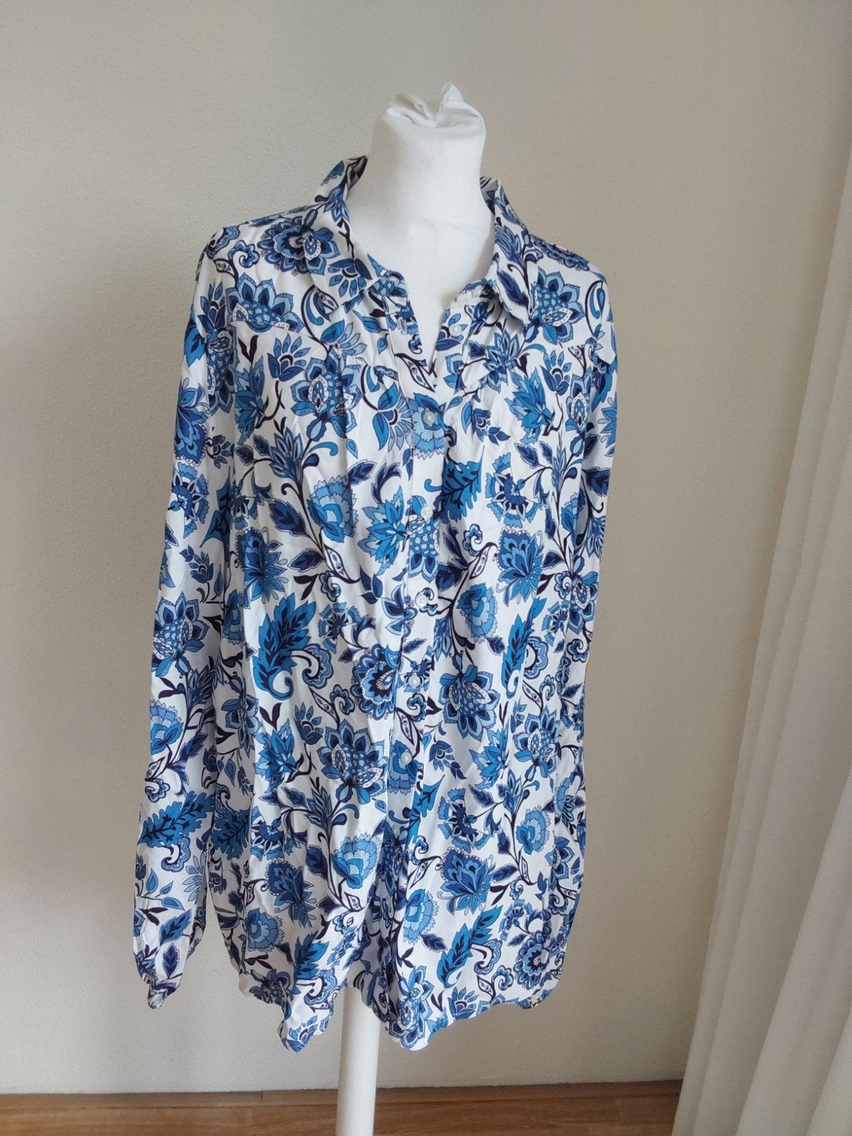 Prachtige nieuwe blouse van Miss Etam long maat XXL, okselma, Kleding | Dames, Miss Etam, Ophalen of Verzenden, Nieuw, Blauw
