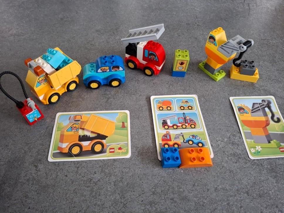 LEGO Duplo 10816 Mijn eerste voertuigen set met Bouwkaarten, Ophalen of Verzenden, Gebruikt, Overige merken