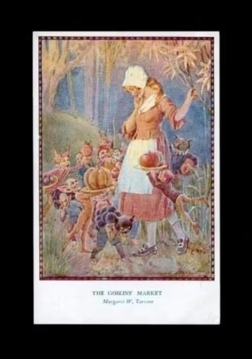 Fairy The Goblins' Marketby door Margaret Tarrant., Verzamelen, Ansichtkaarten | Themakaarten, Ophalen of Verzenden, 1920 tot 1940