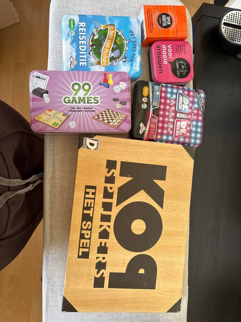 Diverse gezelschapsspellen, Ophalen, Gebruikt
