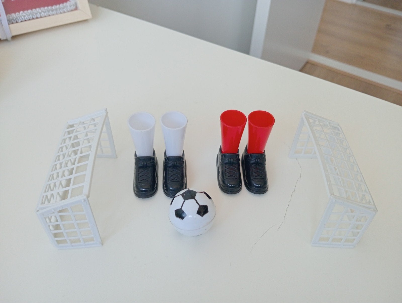 Vinger voetbal set, Een of twee spelers, Ophalen, Nieuw