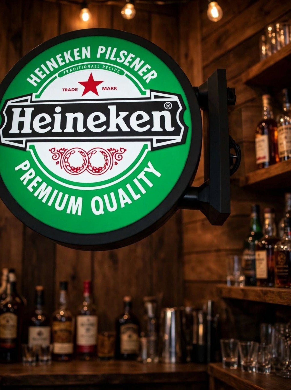 Heineken Lichtbak - Premium Quality Reclamebord, Verzamelen, Ophalen of Verzenden, Zo goed als nieuw, Lichtbak of (neon) lamp