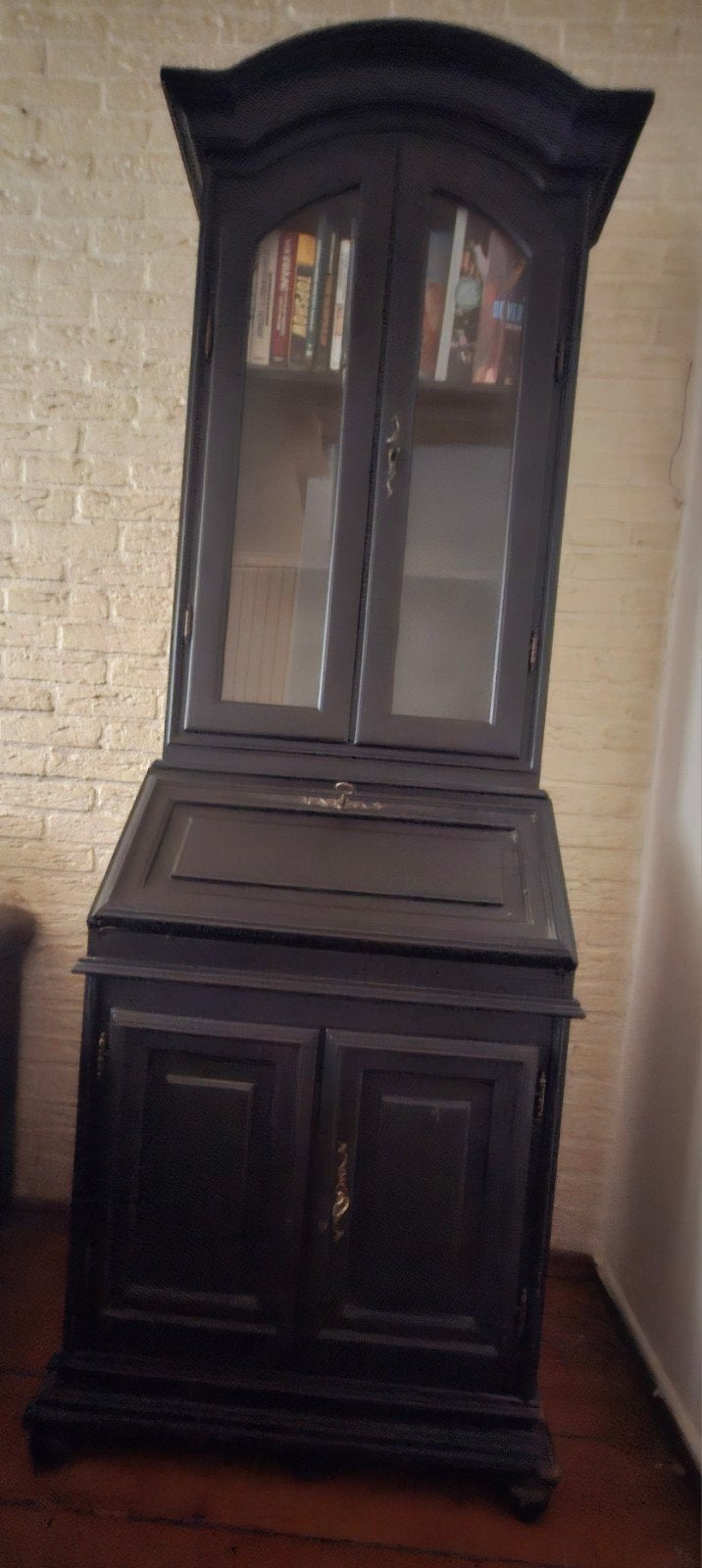 secretaire/boekenkast - zwart., Ophalen