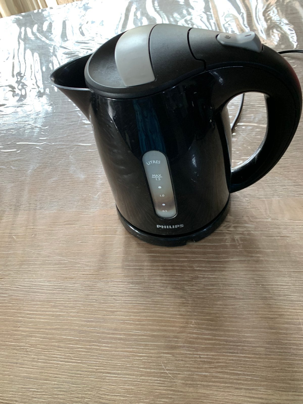 Philips waterkoker 1,5 liter, 1 tot 2 liter, Ophalen, Zo goed als nieuw