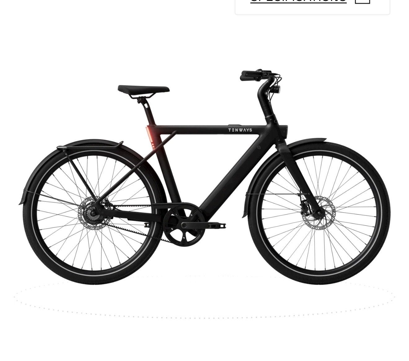 Tenways CGO900 E-bike - Stijlvol en Efficiënt, Zo goed als nieuw, 51 tot 55 cm, 50 km per accu of meer, Ophalen