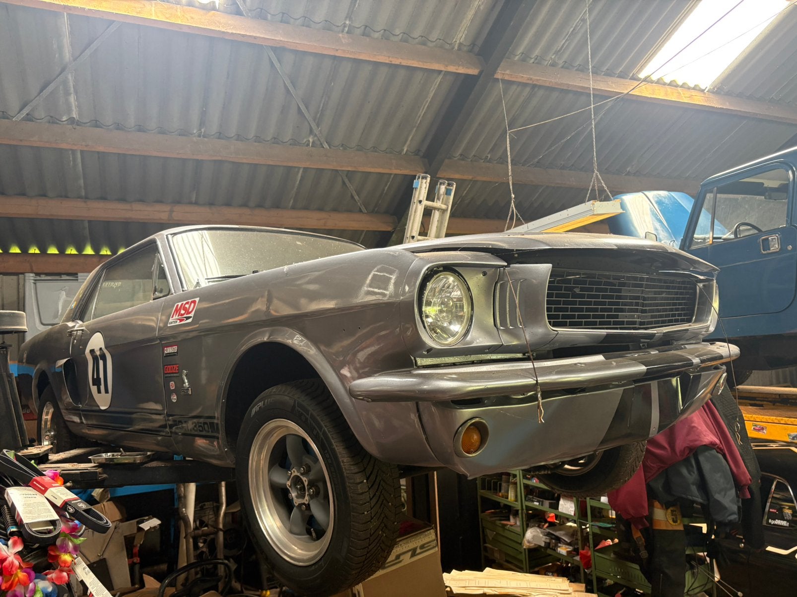 Mustang 1966 v8 aut. Zonder motor / bak, Achterwielaandrijving, 5000 cc, Bedrijf, Mustang