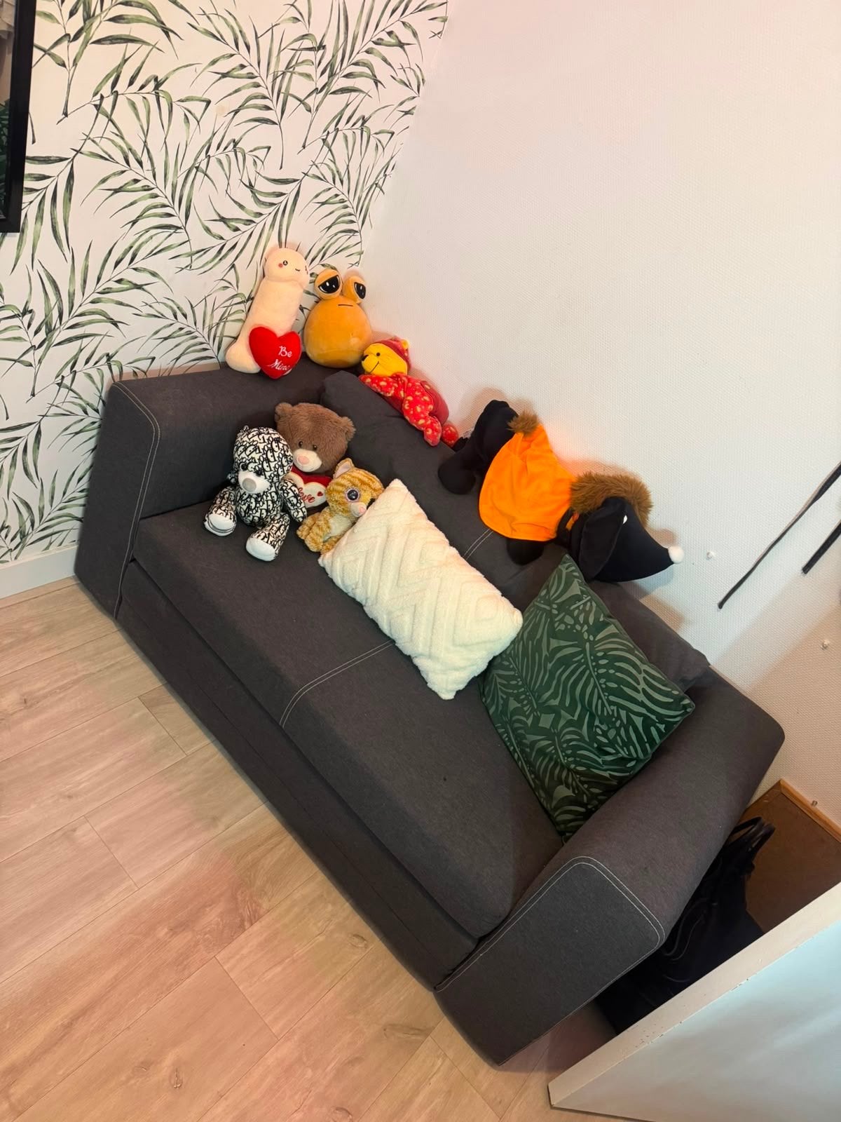 IKEA ASKeby 2-zits slaapbank - Zo goed als nieuw, Huis en Inrichting, Ophalen, Tweepersoons, 140 cm, Zo goed als nieuw