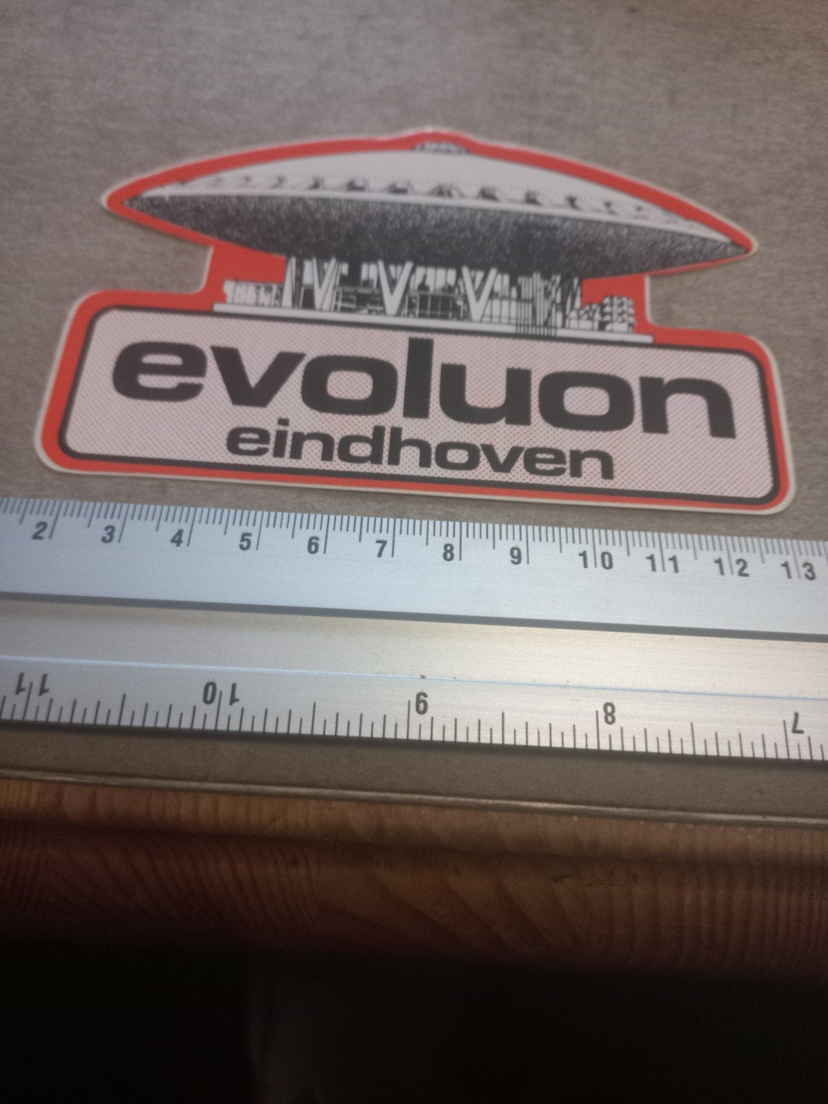 Evoluon Eindhoven Sticker - Uniek Design, Ophalen of Verzenden, Nieuw, Overige typen