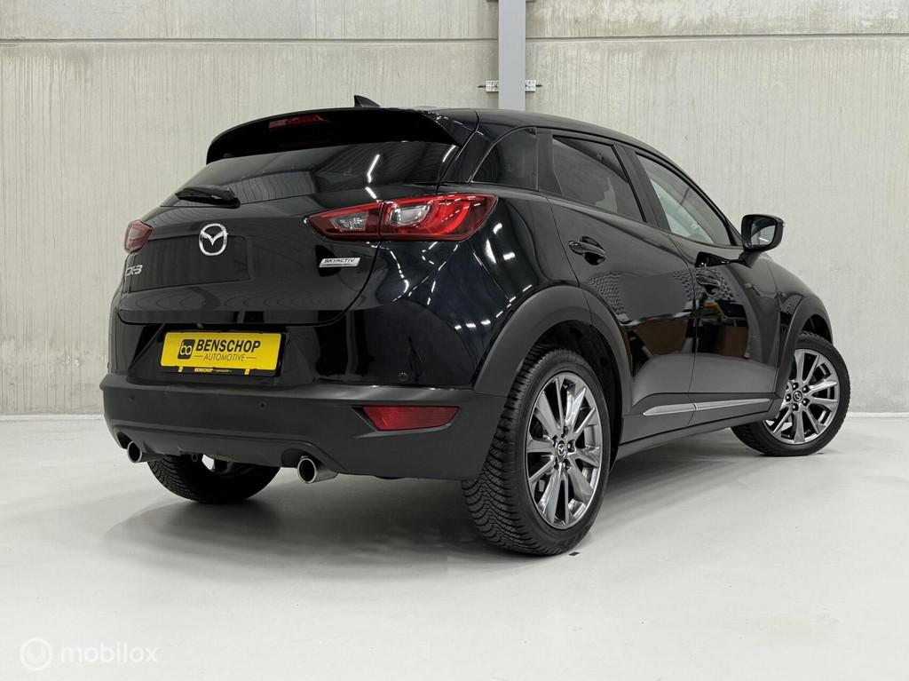 Mazda CX-3 2.0 SkyActiv-G 120 GT-Luxury Leer Navi Camera HUD, Auto's, Mazda, 1998 cc, 625 kg, 4 cilinders, Zwart