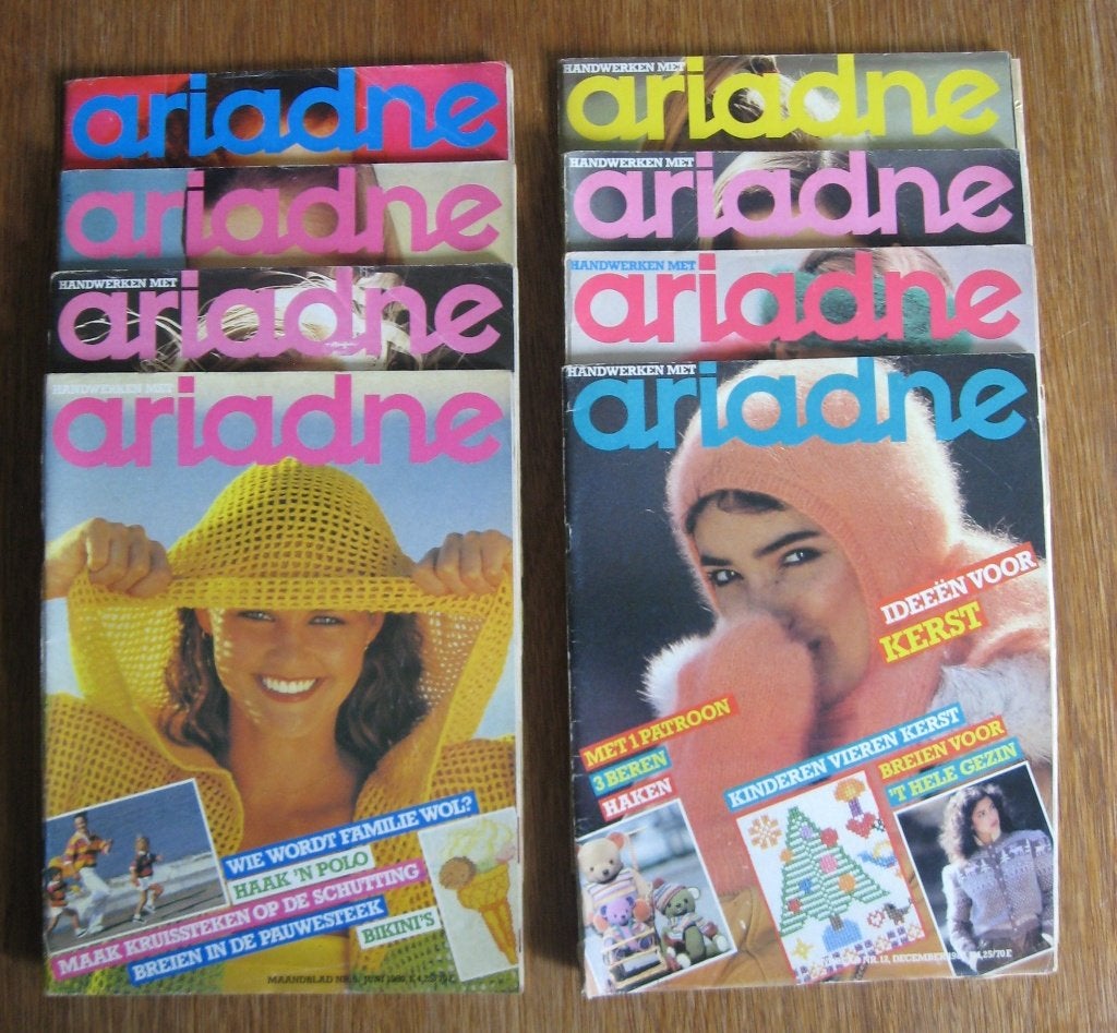 Ariadne 1980 - 5 nummers, Hobby en Vrije tijd, Ophalen of Verzenden, Gebruikt, Breien of Haken, Patroon of Boek