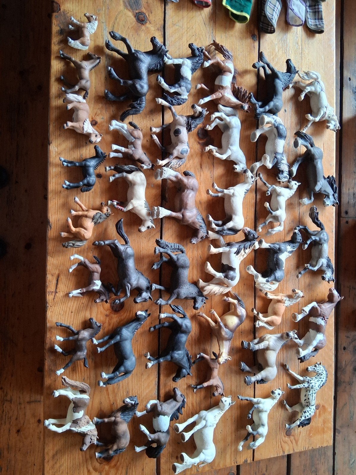 Grote Schleich Paardencollectie: Manege, Ruiters  40 Paarden, Kinderen en Baby's, Ophalen, Gebruikt
