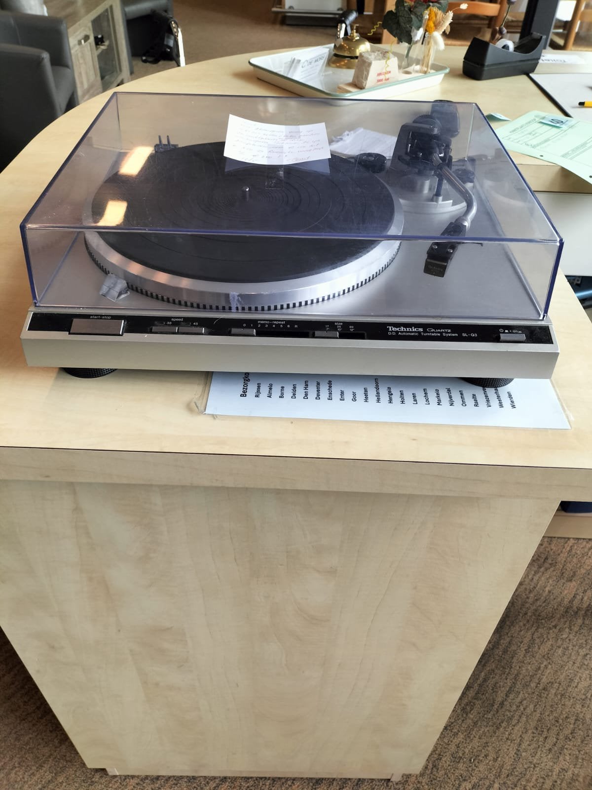 Technics SL-Q3 platenspeler in topstaat, Ophalen, Zo goed als nieuw, Technics