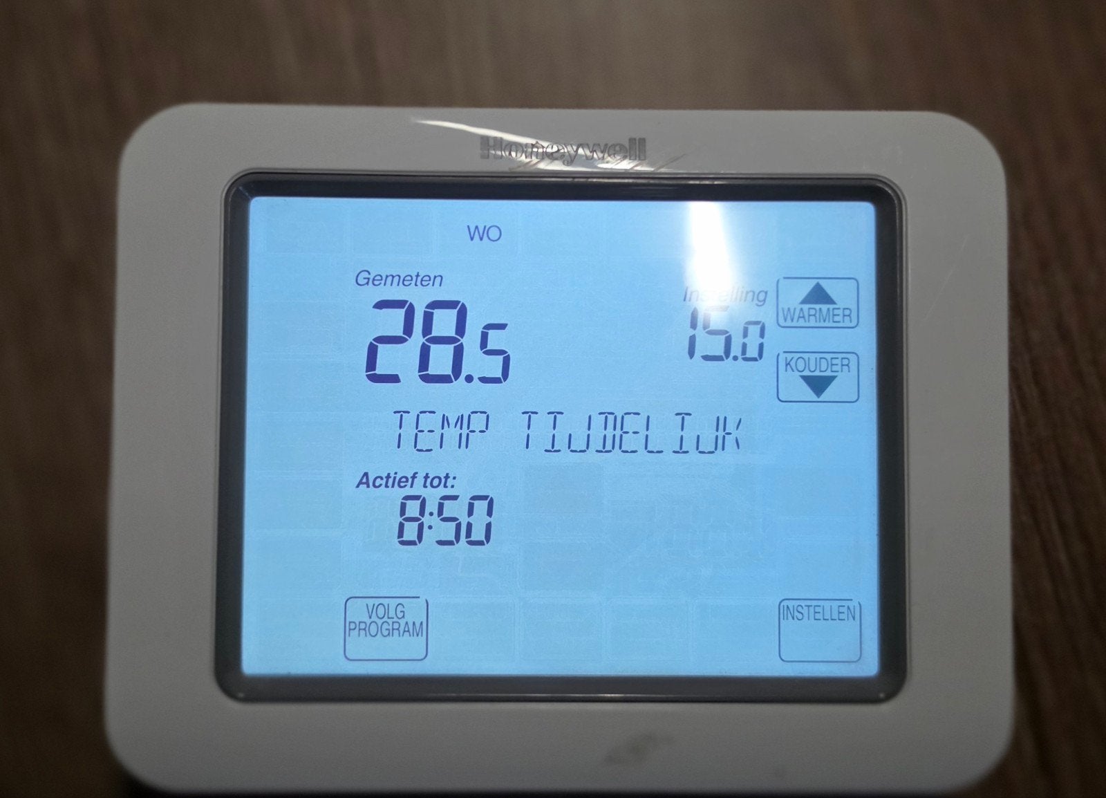 Honeywell Chronotherm thermostaat, Doe-het-zelf en Verbouw, Thermostaten, Ophalen of Verzenden, Zo goed als nieuw