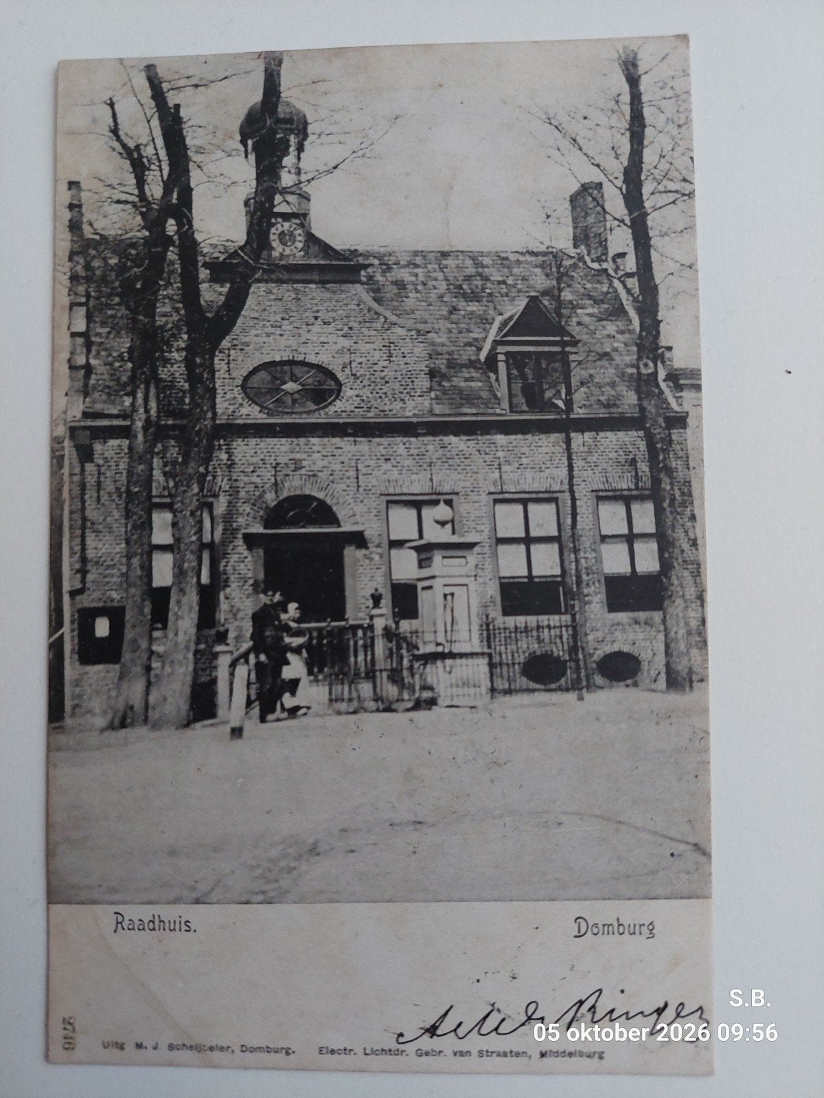 Domburg, Raadhuis, Verzamelen, Verzenden, Voor 1920, Gelopen, Zeeland