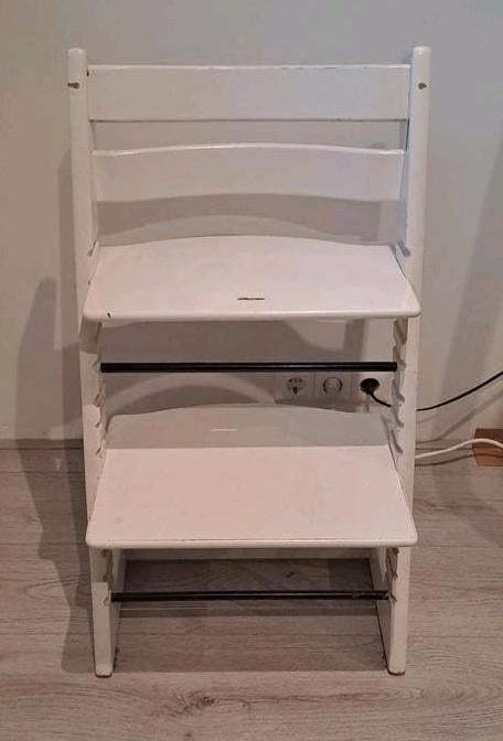 Stokke Tripp Trapp meegroeistoel - Wit, Ophalen, Gebruikt, Meegroeistoel, Aanschuifbaar