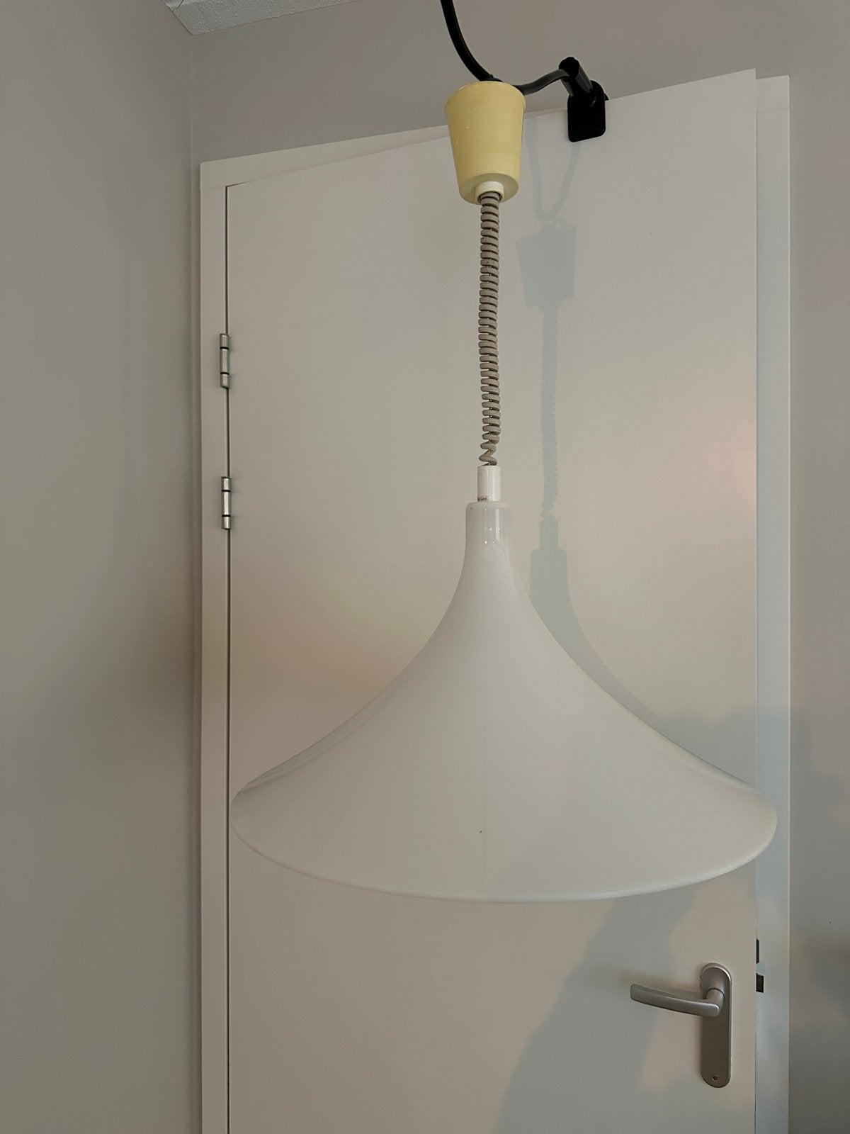 Harco Loor hanglamp heksenhoed lamp, Ophalen, Kunststof, Gebruikt, Vintage