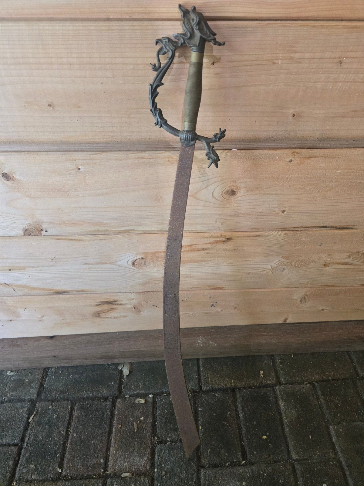 Decoratief zwaard met drakenhandvat, Verzamelen, Overige Verzamelen, Gebruikt, Ophalen of Verzenden