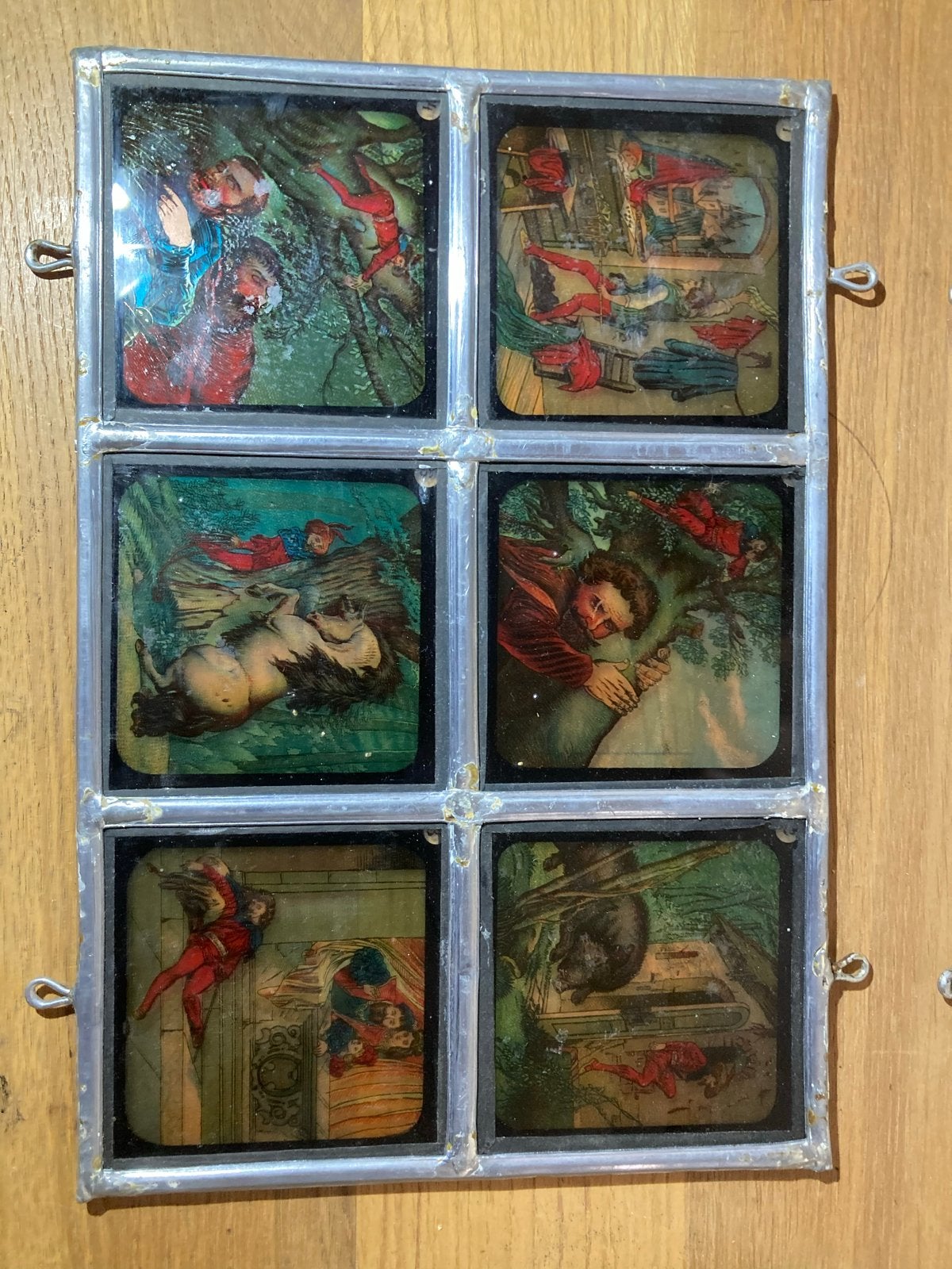 Antieke toverlantaarnplaten - Sprookjes en volksverhalen, Antiek en Kunst, Ophalen
