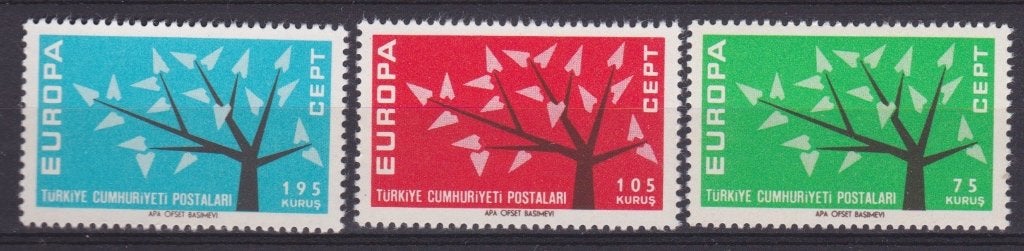 TSS Kavel 20027  Turkije Postfris Europa  minr  1843-1845, Ophalen, Overige landen, Postfris