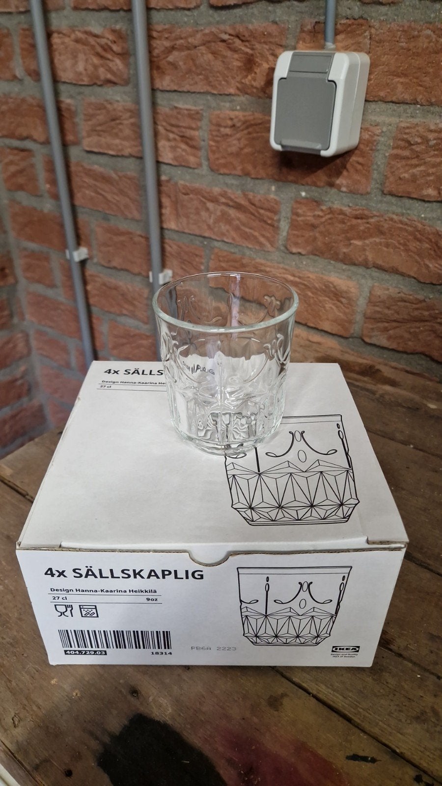 IKEA SÄLLSKAPLIG frisdrankglazen, Ophalen, Glas of Glazen, Nieuw, IKEA