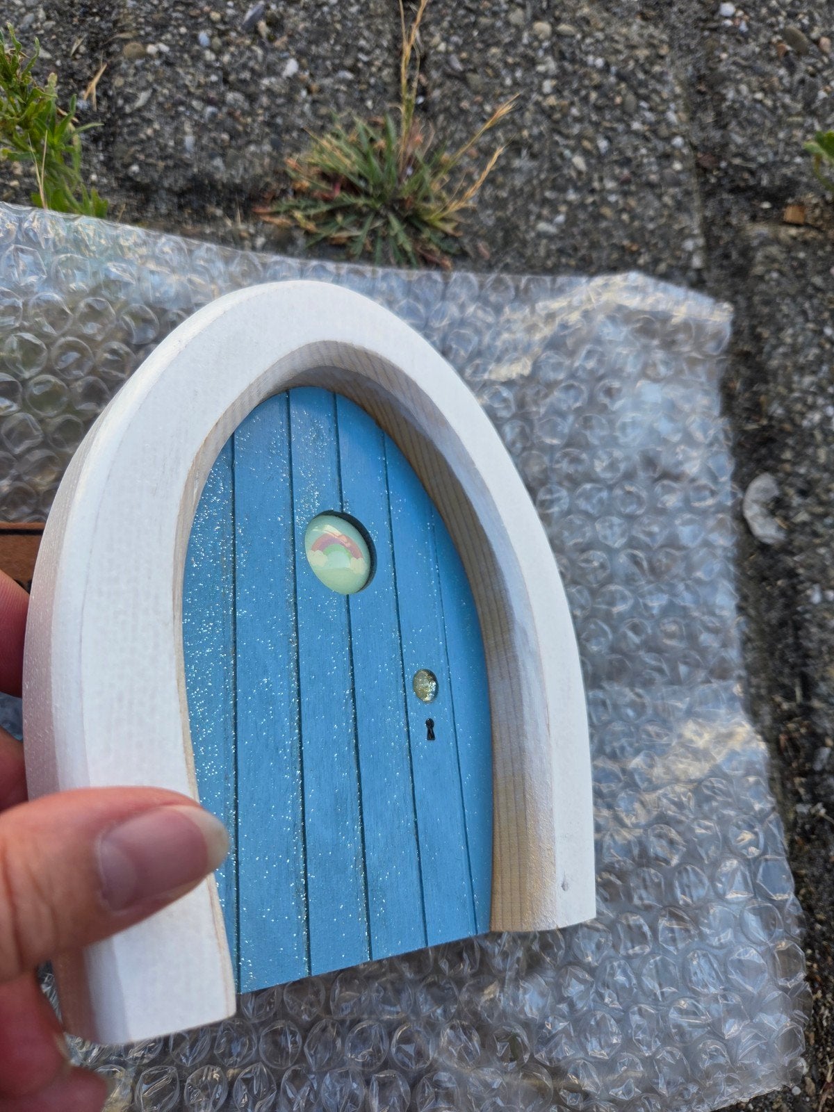 Droomdeurtje Korenblauw Twinkel 🍀, Tuin en Terras, Vogelhuisjes en Vogelbaden, Ophalen, Nieuw