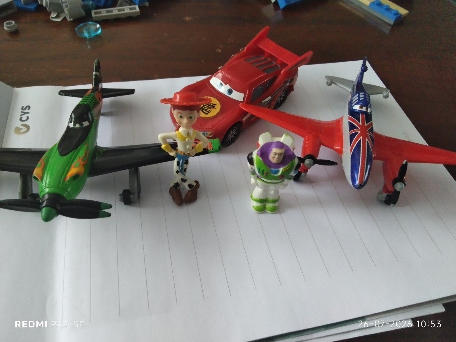 5x Disney figuren en voertuigen - Mattel/Disney/Pixar, Ophalen of Verzenden, Overige figuren, Gebruikt, Beeldje of Figuurtje
