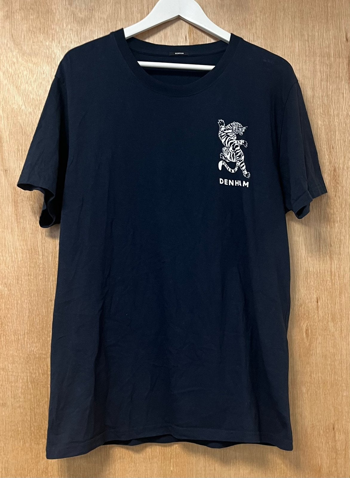 Denham t-shirt met tijger print blauw - Maat XXL / 2XL, Ophalen of Verzenden, Zo goed als nieuw, Overige maten, Blauw