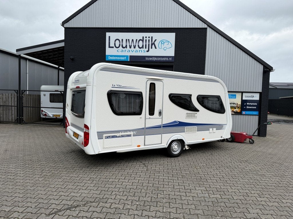 HOBBY La Vita 455 UF '10 (Mover, Vastbed 205cm), Caravans en Kamperen, Vast bed, Rondzit, Hobby, Bedrijf
