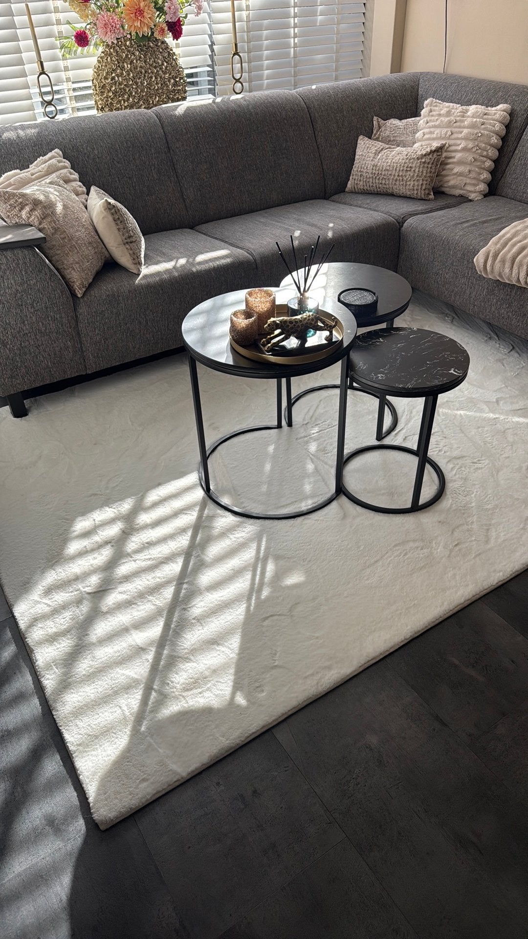 Vloerkleed, Ophalen, 100 tot 150 cm, Wit, 200 cm of meer