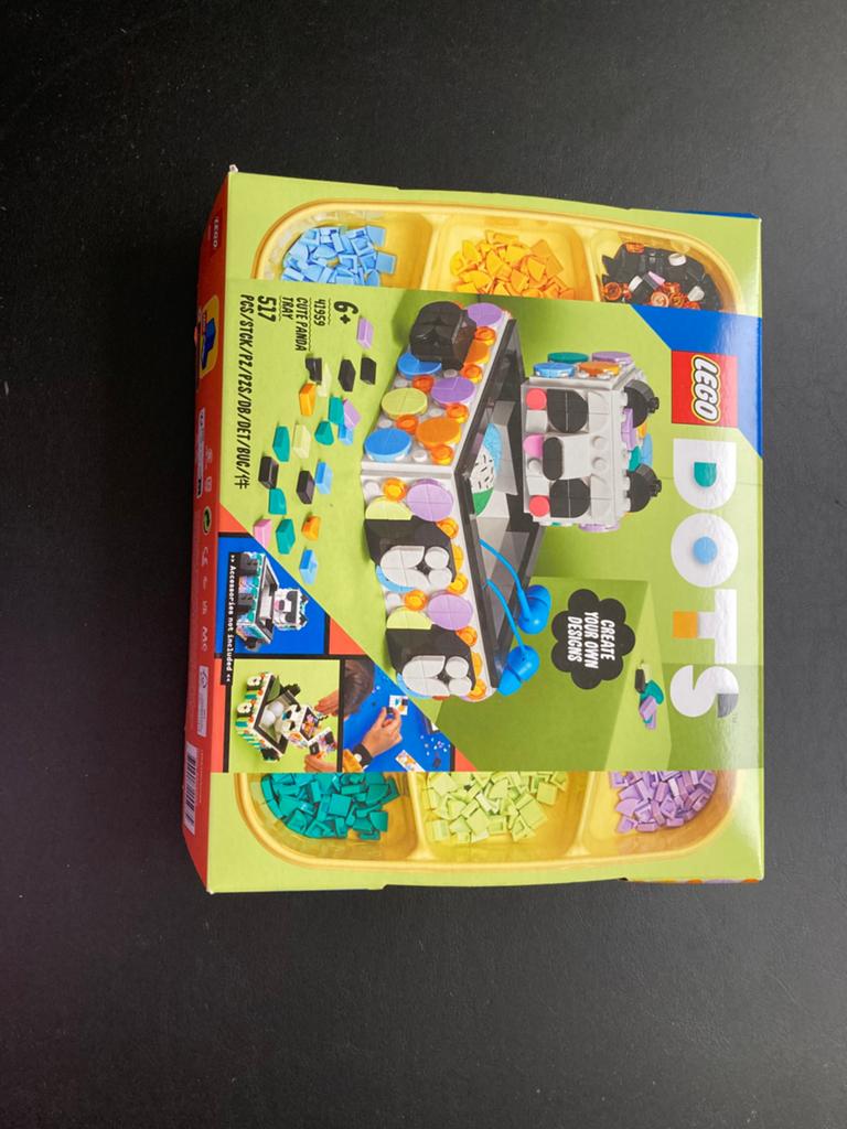 Lego dots panda bureau bakje als nieuw, Ophalen of Verzenden, Zo goed als nieuw