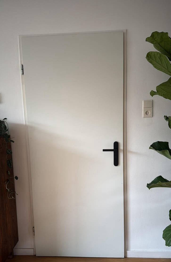 Binnendeur wit, Ophalen, Zo goed als nieuw, Binnendeur, 200 tot 215 cm