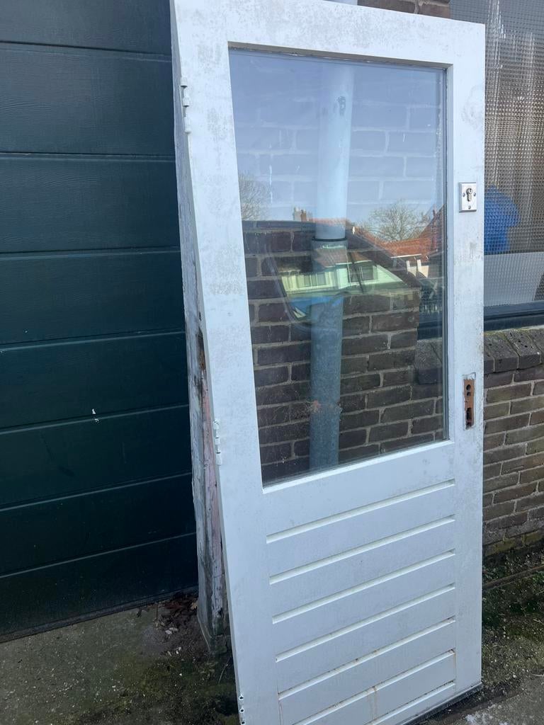 Balkon deur, Doe-het-zelf en Verbouw, Deuren en Horren, Gebruikt, 80 tot 100 cm, Binnendeur, Ophalen of Verzenden