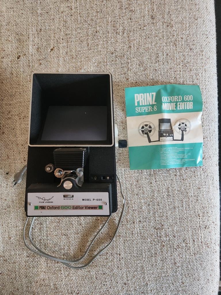 Prinz Oxford 600 Editor Viewer voor 8mm/Super 8 film, Ophalen of Verzenden, Accessoire