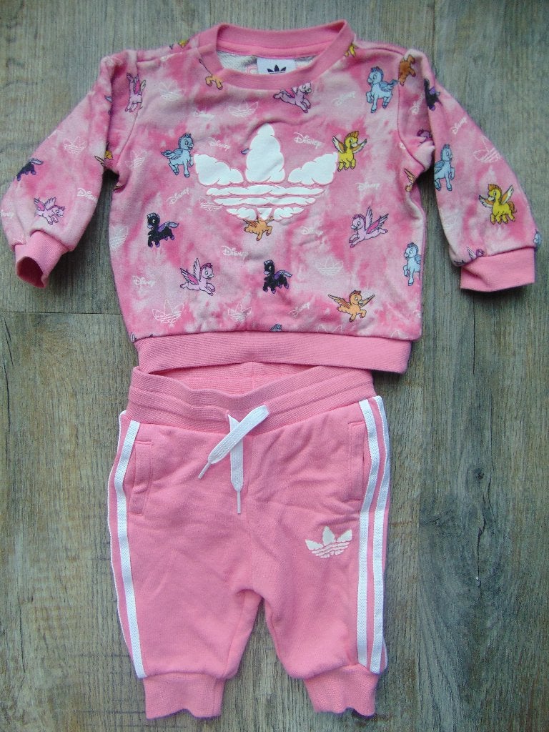Adidas joggingpak roze maat 62 lange broek + sweater trui, Adidas, Meisje, Ophalen of Verzenden, Zo goed als nieuw