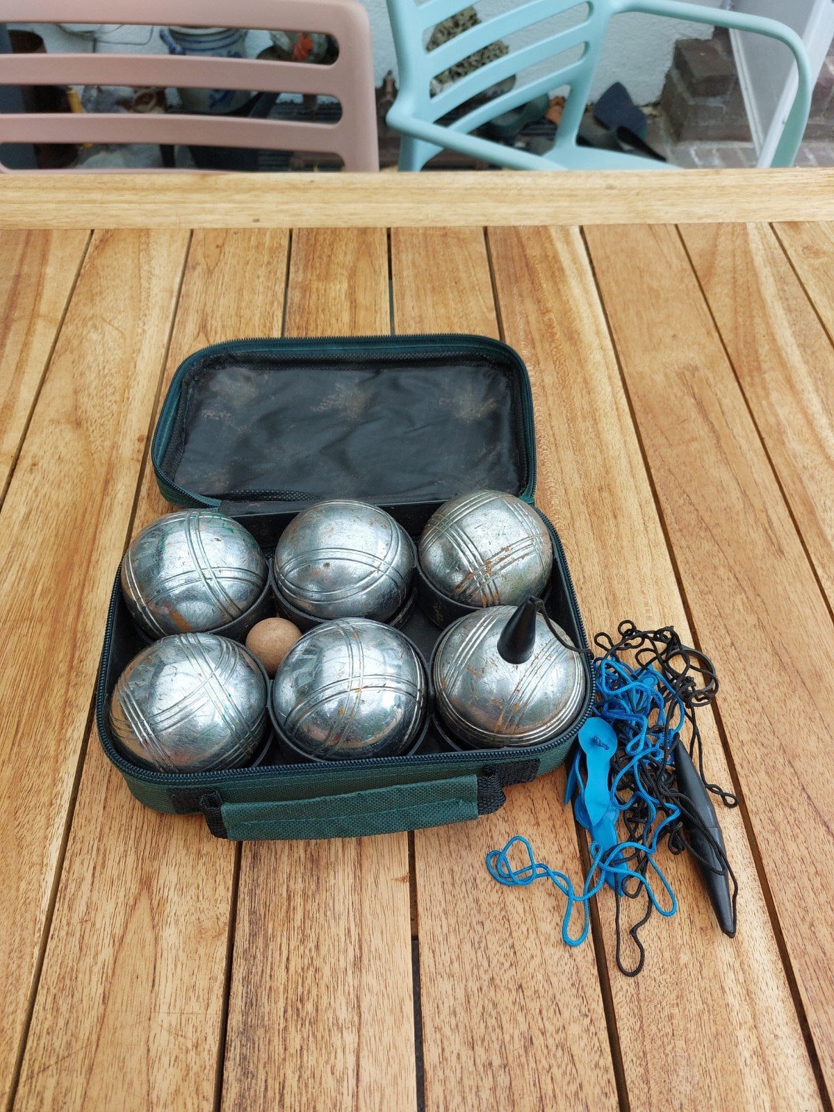 Jeu de Boules ballen, Ophalen, Gebruikt