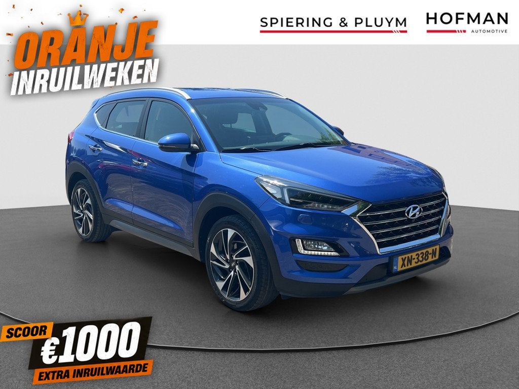 Hyundai Tucson 1.6 T-GDI Premium | Leder | 360*| Stoelverw/v, Auto's, Hyundai, Bedrijf, Te koop, Tucson, 360° camera, ABS, Adaptive Cruise Control
