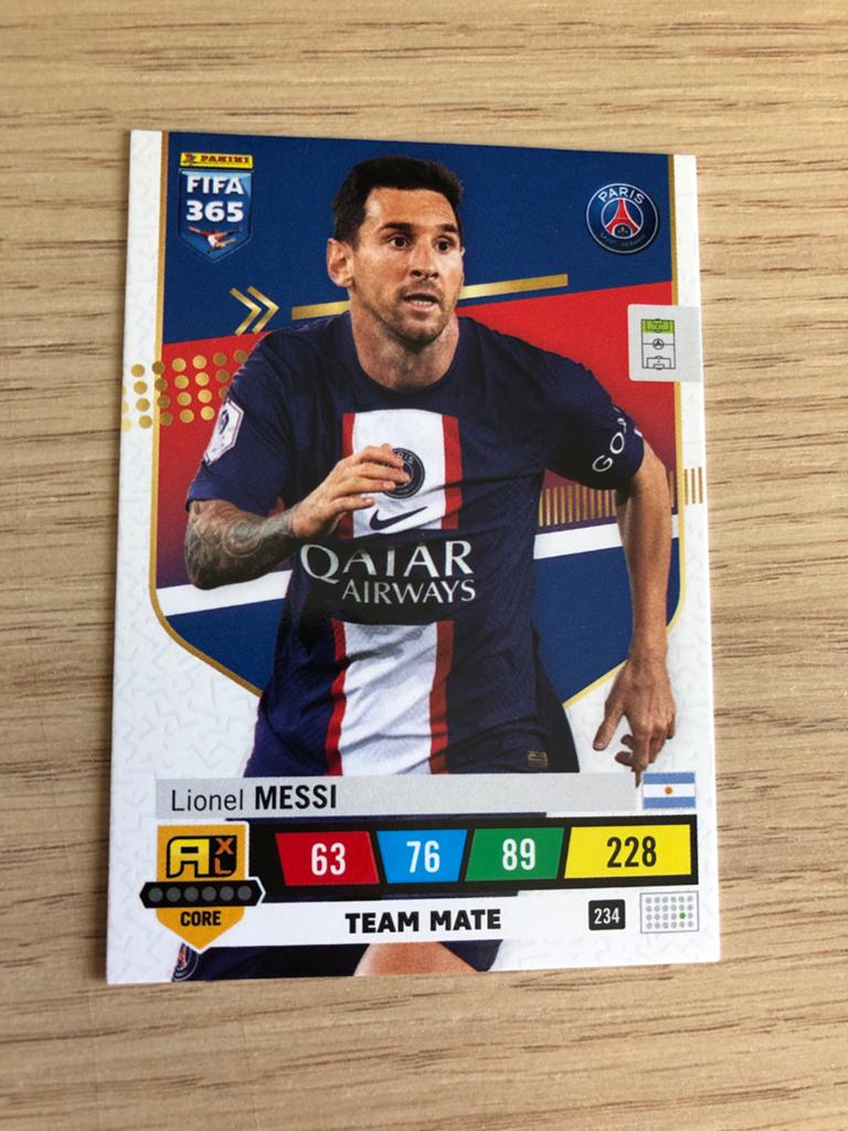 Panini FIFA 365 2023 Lionel Messi, Ophalen of Verzenden, Zo goed als nieuw, Buitenlandse clubs, Spelerskaart
