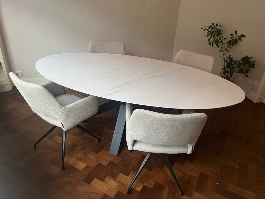 Eettafel, Huis en Inrichting, Ophalen, Kunststof, 100 tot 150 cm, 200 cm of meer