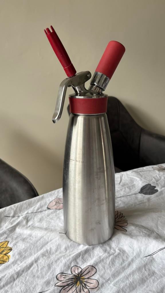 Isi thermo gourmet whip 1L (slagroomspuit), Ophalen of Verzenden, Zo goed als nieuw