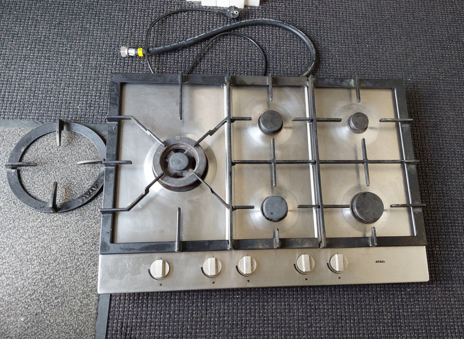 ATAG Gaskookplaat 5 branders HG7711BA, Ophalen, Gebruikt, Inbouw, Gas