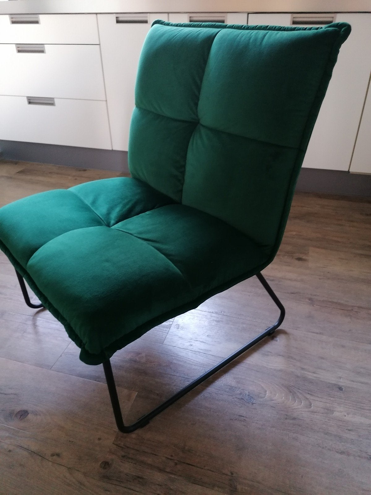 velvet fauteuil, Huis en Inrichting, Fauteuils, Ophalen, Zo goed als nieuw, Stof, 50 tot 75 cm