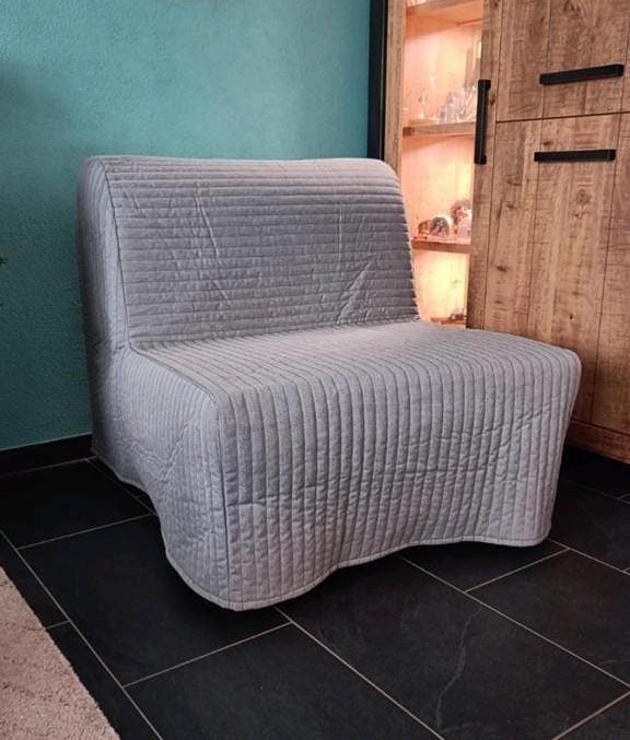IKEA Slaapfauteuil/slaapstoel, model Lycksele Lövas, Ophalen, Eenpersoons, 190 cm of minder, Zo goed als nieuw