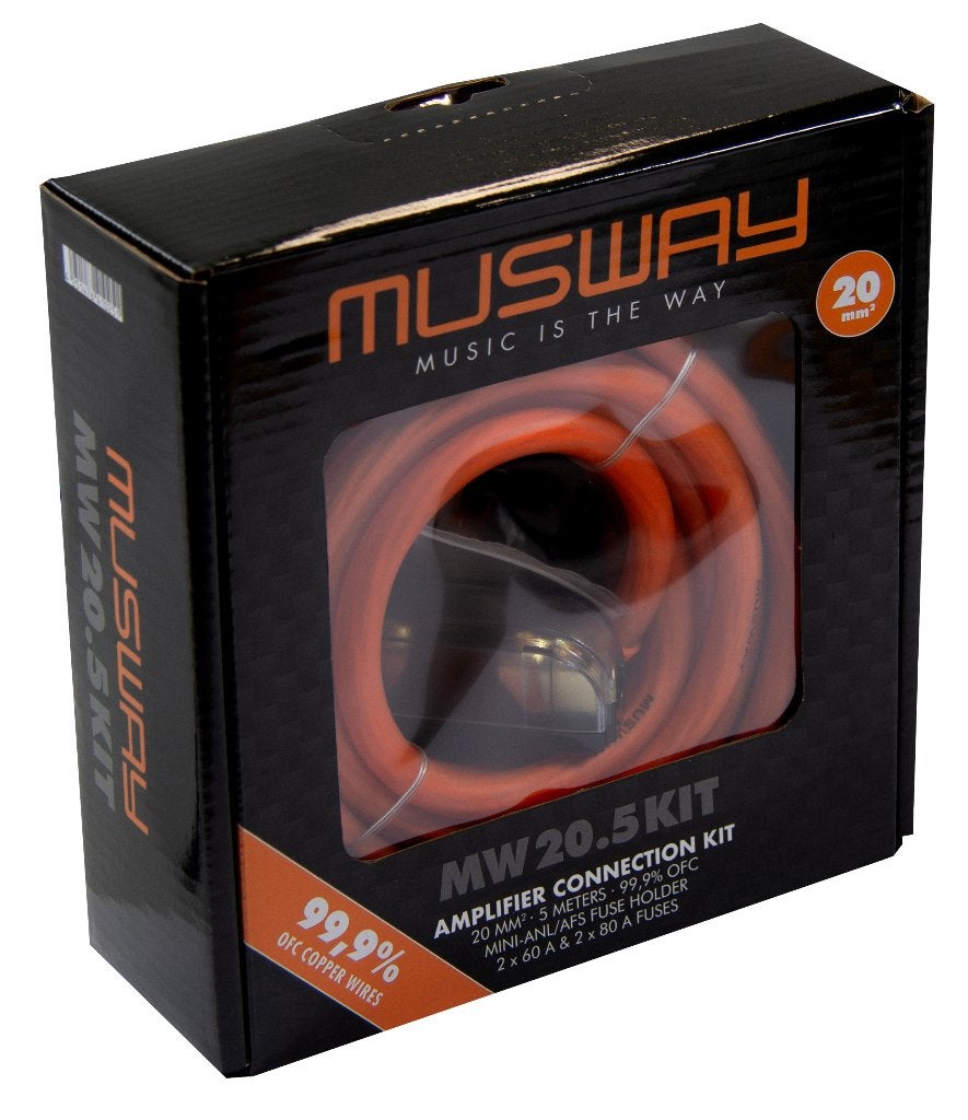 Musway MW20.5KIT OFC 20mm2 OFC Kabelset, Audio Design, Nieuw, Am Breilingsweg 3, 76709 Kronau, Duitsland, Ophalen of Verzenden