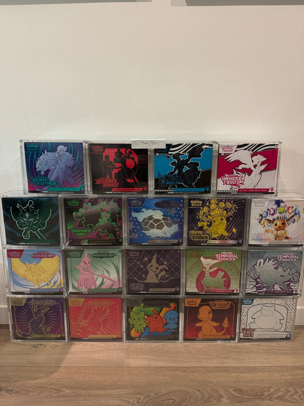 Elite Trainer Boxen Collectie scarlet & violet compleet, Ophalen of Verzenden, Zo goed als nieuw, Boosterbox